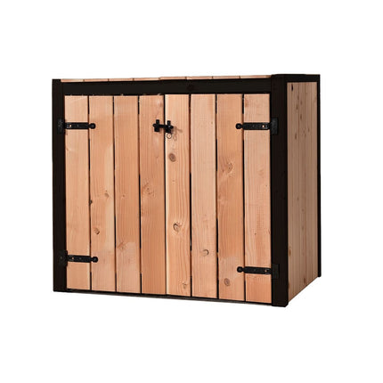 Kliko Ombouw Mia 2x240 liter 133.5x87.5x119cm Douglas Hout - Doika - Ombouw Kliko - Volente - 8720094052564 - 8720094052564