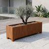Langwerpige cortenstalen plantenbak met poten 200x50x60 cm - Doika - Plantenbak - Geroba -  - ArtesaLF17