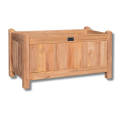 Langwerpige houten plantenbak met poten 100 x 50 x 50 cm - Doika - Plantenbak - Doika -  - P002457