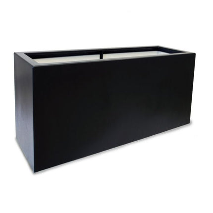 Polyester plantenbak 120x46x80 cm - Zwartgrijs - Doika - Plantenbak - Doika - DOIKA - BP - 23