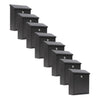 Practo Garden Brievenbussen Amsterdam Mat Zwart | Set van 8 stuks - Doika - Brievenbusset - Practo Garden -  - 8 stuks van B150N