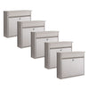 Practo Garden Brievenbussen Atlanta RVS | Set van 5 stuks - Doika - Brievenbusset - Practo Garden -  - 5 stuks van B500