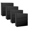 Practo Garden Brievenbussen Dijon Mat Zwart | Set van 4 stuks - Doika - Brievenbusset - Practo Garden -  - 4 stuks van B330N