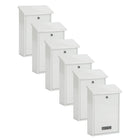 Practo Garden Brievenbussen Dublin Wit | Set van 6 stuks - Doika - Brievenbusset - Practo Garden -  - 6 stuks van B311B