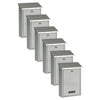 Practo Garden Brievenbussen Dublin zilvergrijs | Set van 6 stuks - Doika - Brievenbusset - Practo Garden -  - 6 stuks van B311A