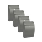 Practo Garden Brievenbussen Vancouver mat grijs | Set van 4 stuks - Doika - Brievenbusset - Practo Garden -  - 4 stuks van B412A