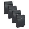 Practo Garden Brievenbussen Vancouver mat zwart | Set van 4 stuks - Doika - Brievenbusset - Practo Garden -  - 4 stuks van B412AN