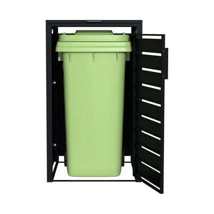 Practo Garden Containerberging Enkel Mat Zwart/eiken