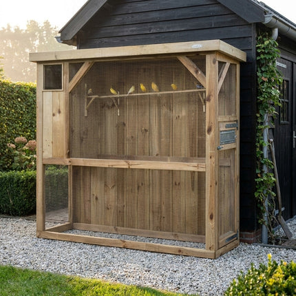 Voldux Volière R1 links 215 x 70 x 185 cm