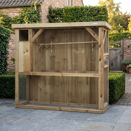 Voldux Volière R1 links 215 x 70 x 185 cm
