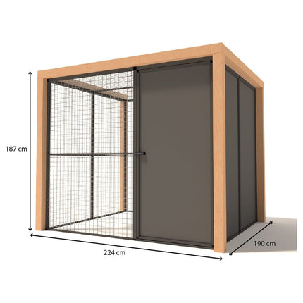 Ren Noor 224 x 190 x 202 - Aluminium Sluis - Doika - Ren - Glorenza - 8720094050942 - 8720094050942