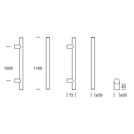 Shuffle Voordeurset rond met Frankfurt 1160 & briefplaat zwart - Doika - Voordeurset - Shuffle - 8717727199888 - N1900767