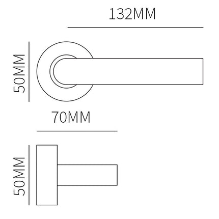 Shuffle Voordeurset rond met Frankfurt 1160 inox - Doika - Voordeurset - Shuffle - 8717727199420 - N1902760