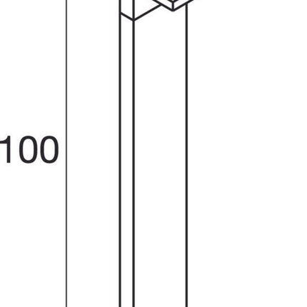 SLV Buitenlamp ABRIDOR IP65 Antraciet - 19,6x18,4x100 cm - Doika - Buitenverlichting - SLV - 4024163298551 - 1008544