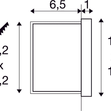 SLV Buitenlamp CONCRETO IP65 Grijs - 7x10x10 cm - Doika - Buitenverlichting - SLV - 4024163266338 - 1006407