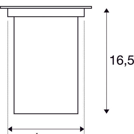 SLV Buitenlamp DASAR® 115 IP67 Roestvrij Staal - Doika - Buitenverlichting - SLV - 4024163113366 - 229320