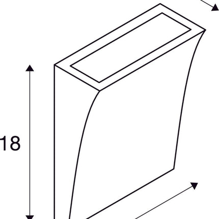 SLV Buitenlamp DELWA IP44 Wit - Doika - Buitenverlichting - SLV - 4024163180856 - 1000340