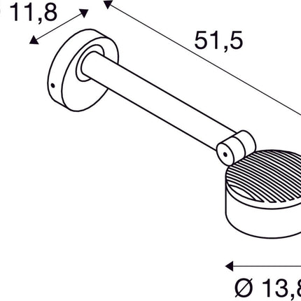 SLV Buitenlamp ESKINA D IP65 Antraciet - Doika - Buitenverlichting - SLV - 4024163230995 - 1002905