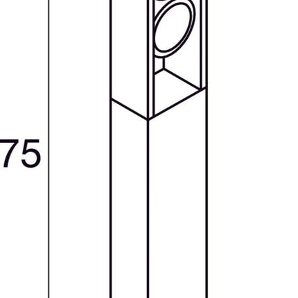 SLV Buitenlamp ESKINA FRAME 75 IP65 Antraciet - Doika - Buitenverlichting - SLV - 4024163249003 - 1004750