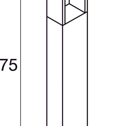 SLV Buitenlamp ESKINA FRAME 75 IP65 Antraciet - Enkel - Doika - Buitenverlichting - SLV - 4024163249003 - 1004750