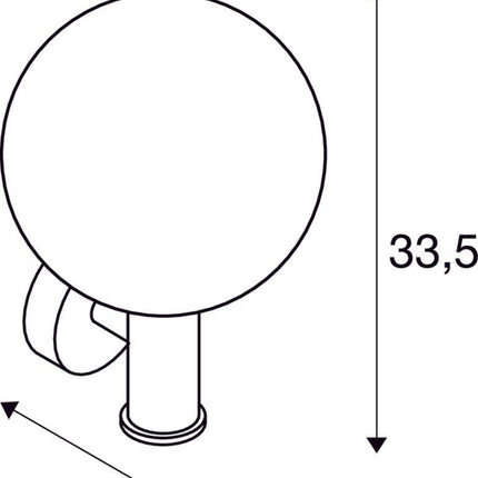 SLV Buitenlamp GLOO PURE IP44 Antraciet - Doika - Buitenverlichting - SLV - 4024163222235 - 1002002