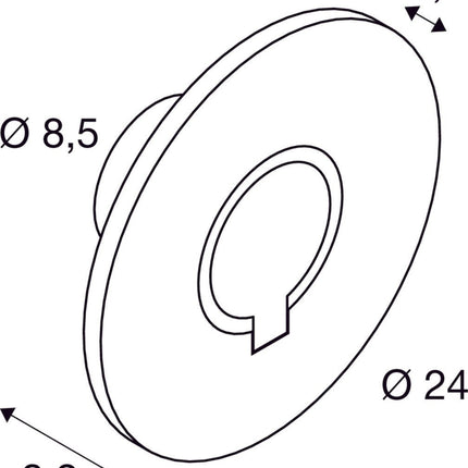 SLV Buitenlamp I - RING IP65 Antraciet - Doika - Buitenverlichting - SLV - 4024163275170 - 1007236