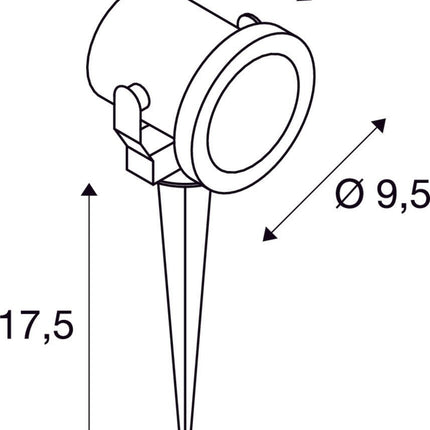 SLV Buitenlamp NAUTILUS 10 IP55 Roestvrij Staal - Doika - Buitenverlichting - SLV - 4024163137195 - 229740