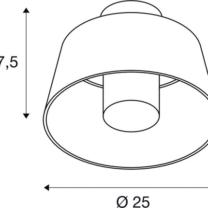 SLV Buitenlamp PHOTONI IP65 Roest - Plafondlamp - Doika - Buitenverlichting - SLV - 4024163280990 - 1007582