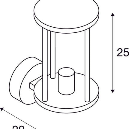 SLV Buitenlamp PHOTONIA IP55 Antraciet - Doika - Buitenverlichting - SLV - 4024163166065 - 232045