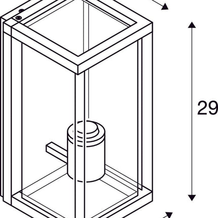 SLV Buitenlamp QUADRULO IP44 Antraciet - Doika - Buitenverlichting - SLV - 4024163226769 - 1002403