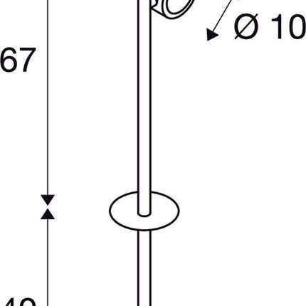 SLV Buitenlamp SITRA 360 SPIKE IP44 Antraciet - Doika - Buitenverlichting - SLV - 4024163134477 - 231525