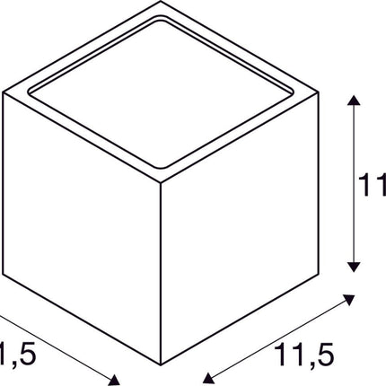 SLV Buitenlamp SITRA CUBE IP44 Roest - Doika - Buitenverlichting - SLV - 4024163112543 - 232537