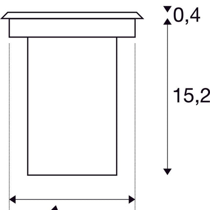 SLV Buitenlamp SOLASTO IP67 Roestvrij Staal - Vierkant - Doika - Buitenverlichting - SLV - 4024163147910 - 227684