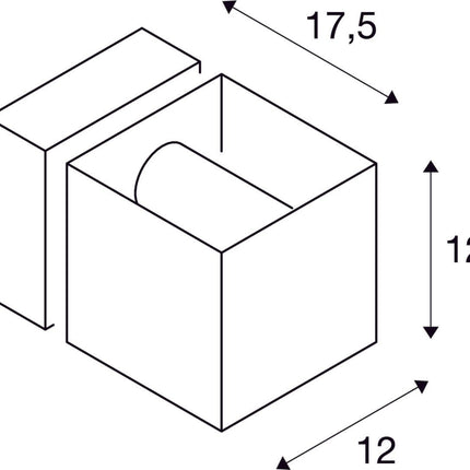 SLV Buitenlamp SQUARE TURN IP44 Grijs - Doika - Buitenverlichting - SLV - 4024163180801 - 1000335