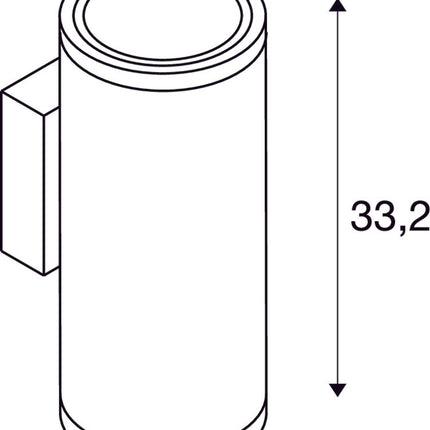 SLV Außenleuchte ENOLA ROUND L UP/DOWN IP65 Anthrazit