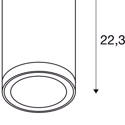 SLV Außenleuchte ENOLA ROUND L IP65 Anthrazit