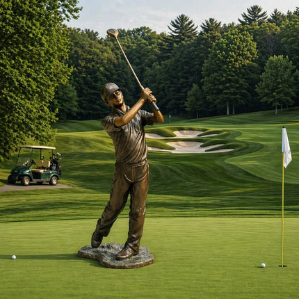 Standbeeld Golfer 58x46x138 cm