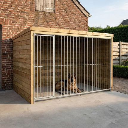 Voldux Hondenkennel Beer 314 x 203 x 196 cm - Doika - Hondenkennel - Voldux - 8720569173183 - 8720569173183