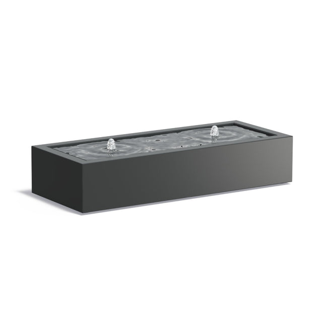 Adezz aluminium watertafel rechthoek 200x80x40cm 49kg - Doika BV - Watertafel - Adezz - AB5 (2 fountains + LED)