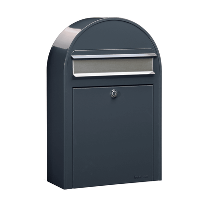 Bobi Classic S RAL 7016 donkergrijs/RVS - LetterBox - Brievenbus - Bobi - 6417237039149 - 01.01.19.55 donkergrijs RAL7016