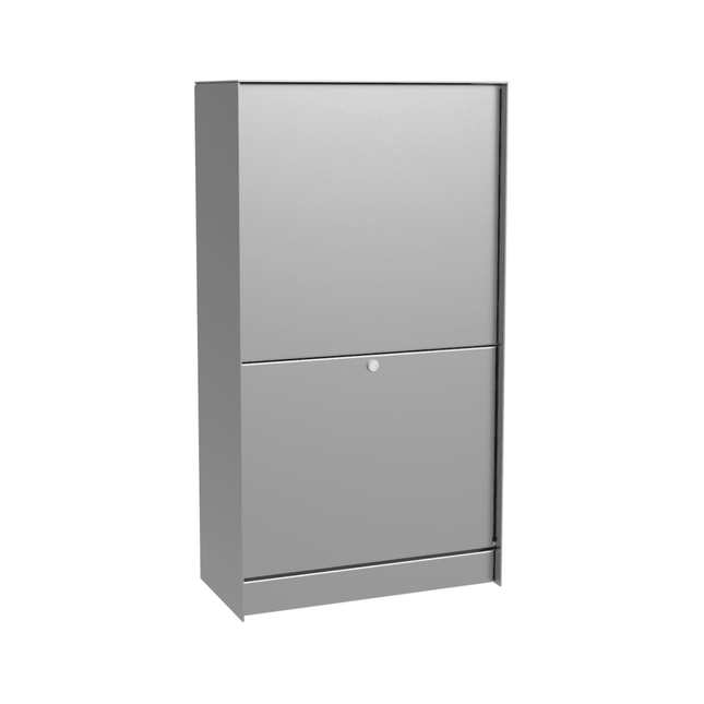 eSafe Dropbox Medium Pakketbrievenbus Blank aluminiumkleurig RAL 9006 - Doika BV - Pakketbrievenbus - eSafe - -