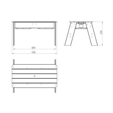 EXIT Aksent zand- en watertafel - Doika BV - Zand- en watertafels - EXIT Toys - 8718469468379 - 52.05.05.05