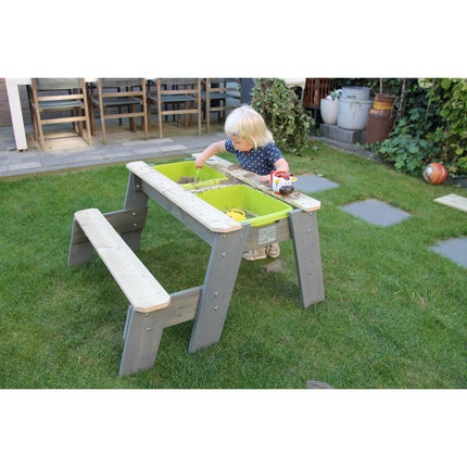 EXIT Aksent zand-, water- en picknicktafel (1 bankje) - Doika BV - Zand- en watertafels - EXIT Toys - 8718469468782 - 52.05.08.05