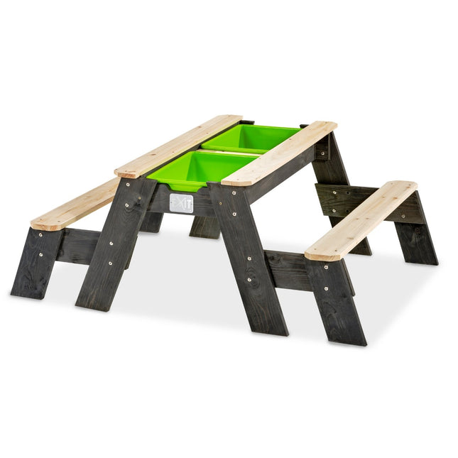 EXIT Aksent zand-, water- en picknicktafel (2 bankjes) - Doika BV - Zand- en watertafels - EXIT Toys - 8718469468942 - 52.05.10.05