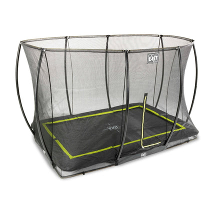 EXIT Silhouette inground trampoline 214x305cm met veiligheidsnet - zwart - Doika BV - Trampoline - EXIT Toys - 8719743250529 - 12.95.70.00