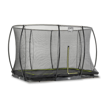 EXIT Silhouette inground trampoline 214x305cm met veiligheidsnet - zwart - Doika BV - Trampoline - EXIT Toys - 8719743250529 - 12.95.70.00