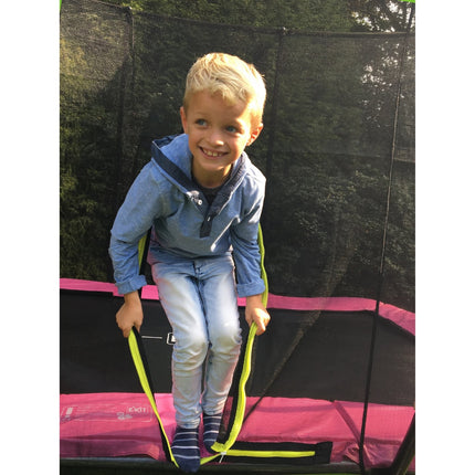 EXIT Silhouette inground trampoline 244x366cm met veiligheidsnet - zwart - Doika BV - Trampoline - EXIT Toys - 8719743250536 - 12.95.82.00