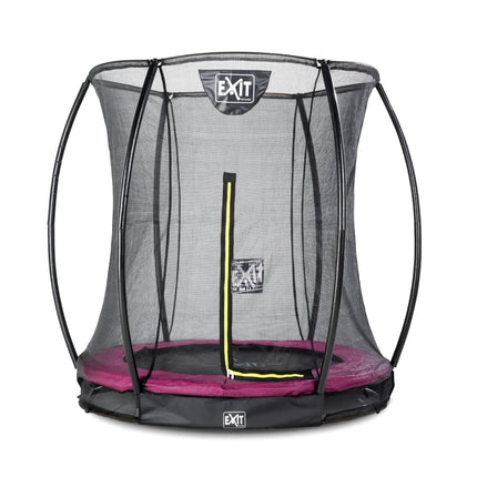 EXIT Silhouette inground trampoline ø183cm met veiligheidsnet - roze - Doika BV - Trampoline - EXIT Toys - 8719743250611 - 12.95.06.60