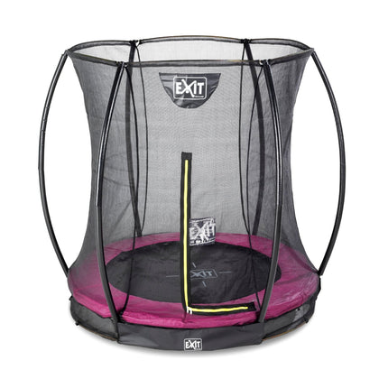 EXIT Silhouette inground trampoline ø183cm met veiligheidsnet - roze - Doika BV - Trampoline - EXIT Toys - 8719743250611 - 12.95.06.60