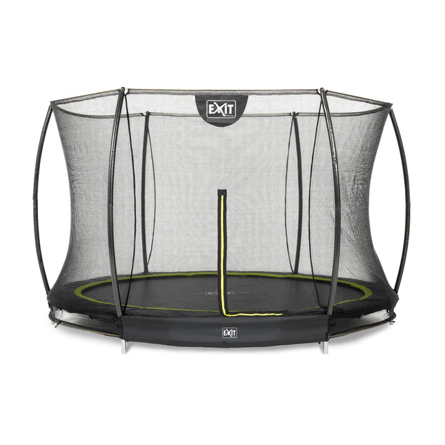 EXIT Silhouette inground trampoline ø305cm met veiligheidsnet - zwart - Doika BV - Trampoline - EXIT Toys - 8717703020397 - 12.95.10.00